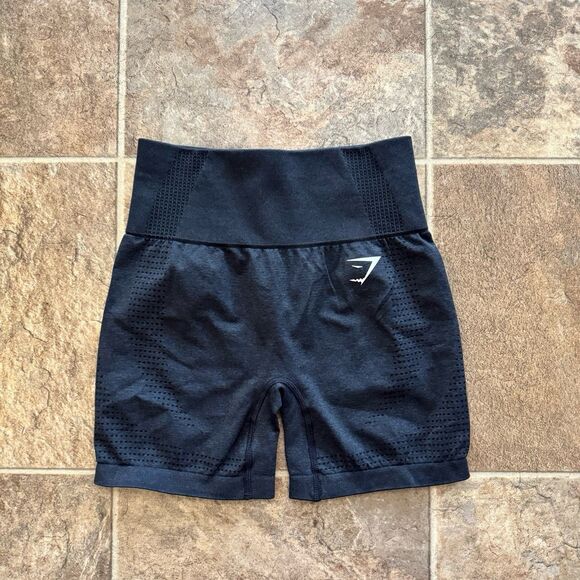 Gymshark Pants - Gymshark Vital Shorts Black Marl Size Small